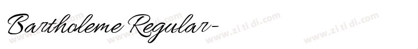 Bartholeme Regular字体转换